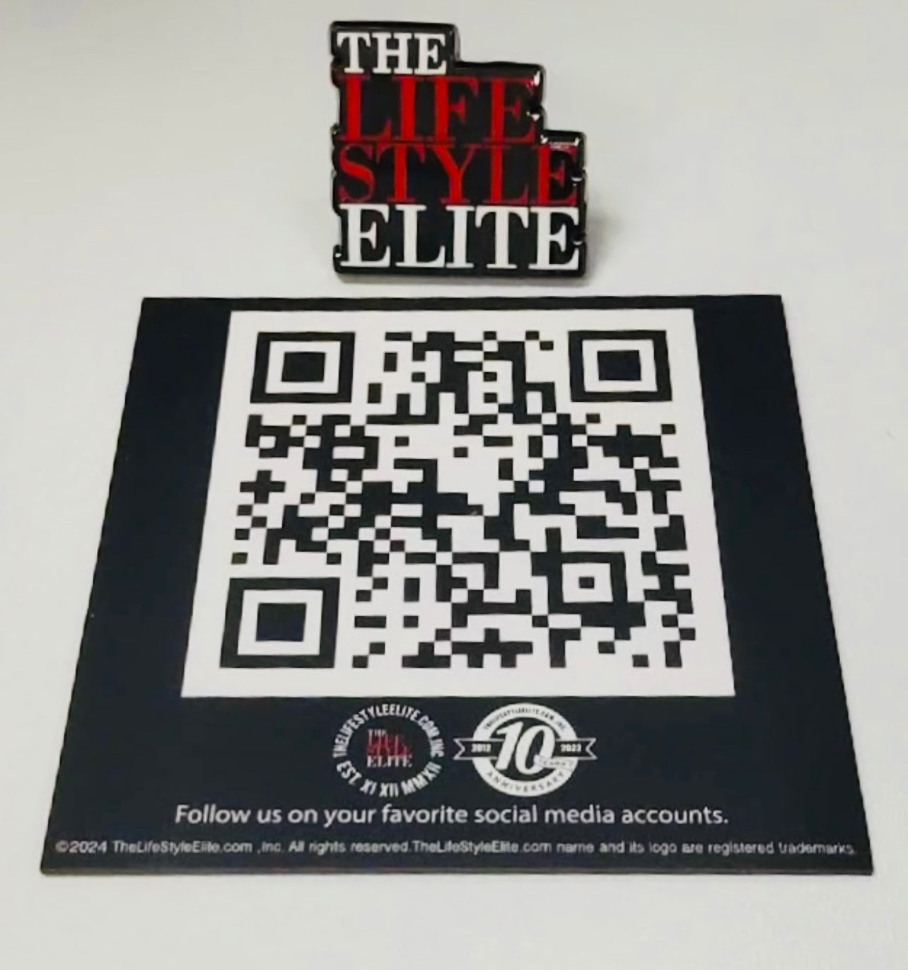 Standard TheLifeStyleElite.com pin
